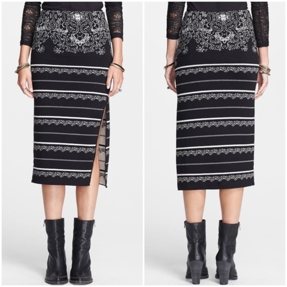 FREE PEOPLE // Irreplaceable Knit Pencil Skirt